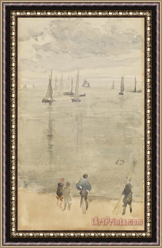 James Abbott McNeill Whistler Violet [note?]the Return of The Fishing Boats Framed Painting